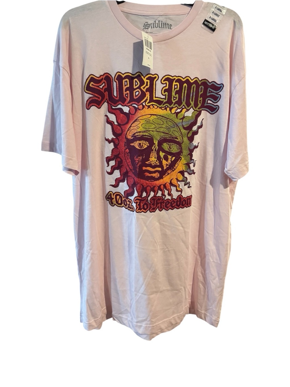 Sublime Graphic Band Tee - Pink Sun Design xl